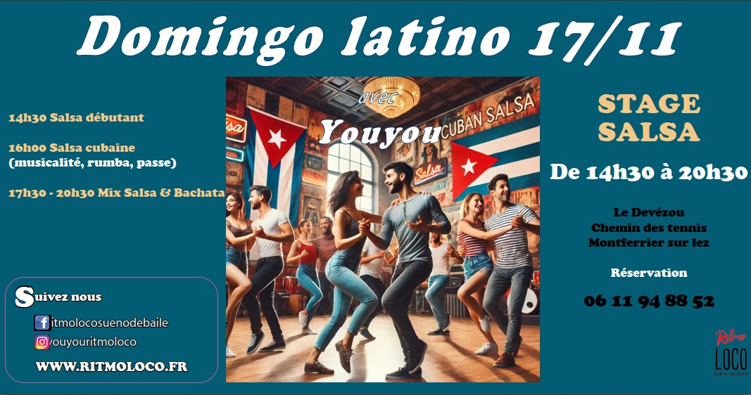 DOMINGO LATINO Stage Salsa + Soirée